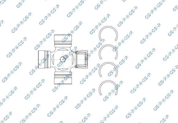 GSP UJ900093 - Шарнір, поздовжній вал autocars.com.ua