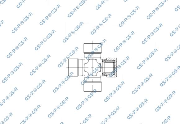 GSP UJ900239 - Шарнір, поздовжній вал autocars.com.ua