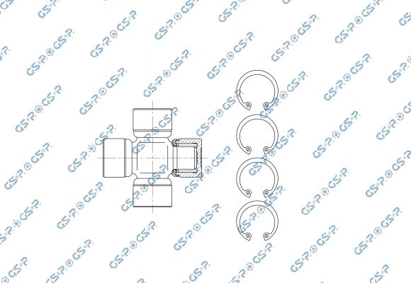 GSP UJ900262 - Шарнір, поздовжній вал autocars.com.ua