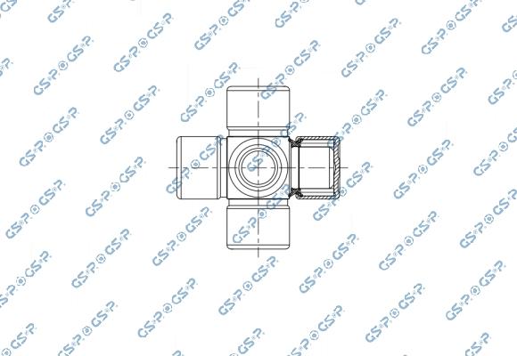 GSP UJ900272 - Шарнір, поздовжній вал autocars.com.ua