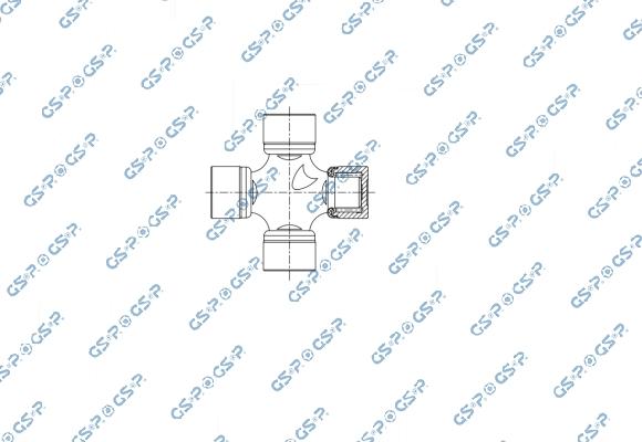 GSP UJ900288 - Шарнір, поздовжній вал autocars.com.ua