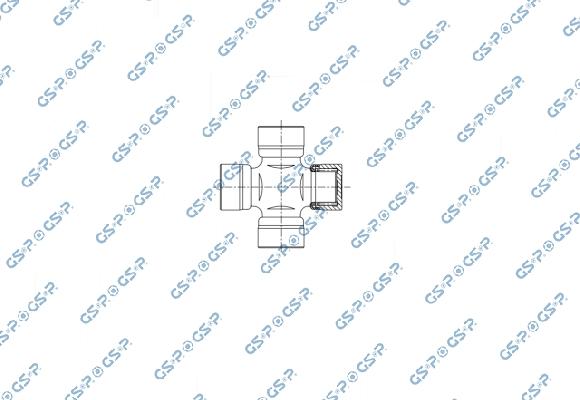 GSP UJ900290 - Шарнір, поздовжній вал autocars.com.ua