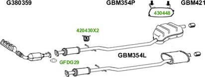 GT Exhausts G420430 - Система випуску ОГ autocars.com.ua