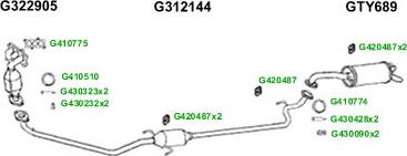 GT Exhausts G430577 - Система випуску ОГ autocars.com.ua