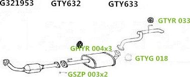 GT Exhausts G900466 - Система випуску ОГ autocars.com.ua