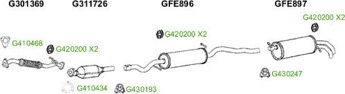 GT Exhausts G930869 - Система випуску ОГ autocars.com.ua