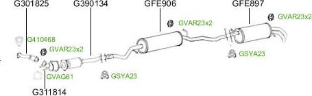 GT Exhausts G931392 - Система випуску ОГ autocars.com.ua