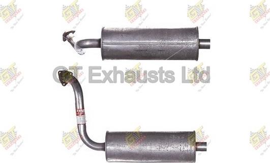 GT Exhausts GAN608 - Середній глушник вихлопних газів autocars.com.ua