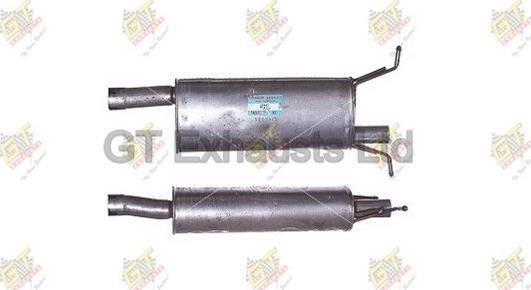 GT Exhausts GAT217 - Середній глушник вихлопних газів autocars.com.ua