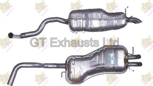 GT Exhausts GAU232 - Глушник вихлопних газів кінцевий autocars.com.ua