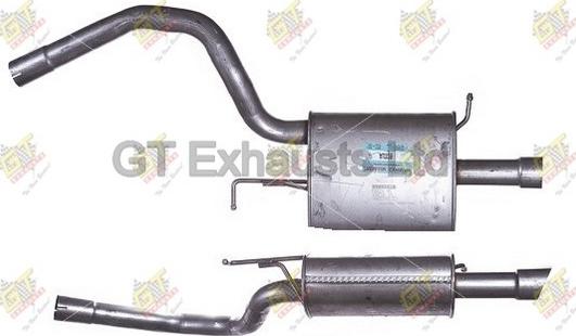 GT Exhausts GAU339 - Глушник вихлопних газів кінцевий autocars.com.ua