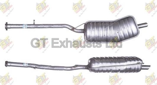 GT Exhausts GBM220 - Глушник вихлопних газів кінцевий autocars.com.ua