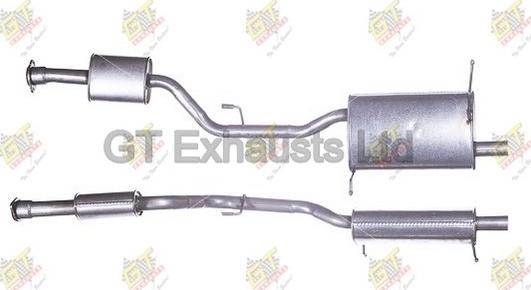 GT Exhausts GBM306 - Глушник вихлопних газів кінцевий autocars.com.ua
