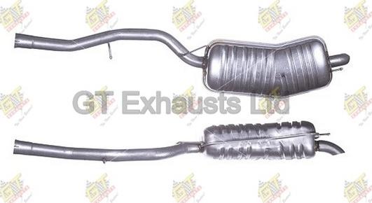 GT Exhausts GBM336 - Глушник вихлопних газів кінцевий autocars.com.ua