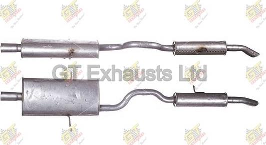 GT Exhausts GCH006 - Глушник вихлопних газів кінцевий autocars.com.ua