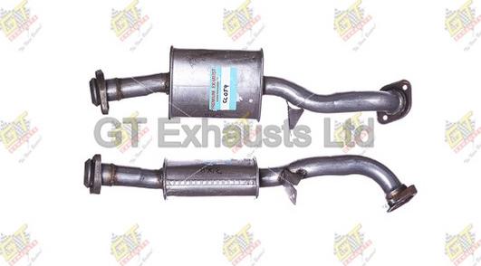 GT Exhausts GCL059 - Середній глушник вихлопних газів autocars.com.ua
