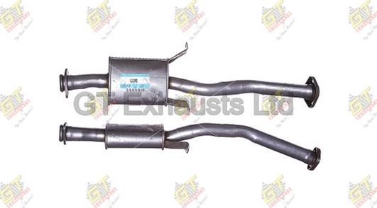 GT Exhausts GCL085 - Середній глушник вихлопних газів autocars.com.ua