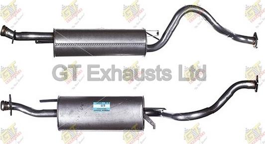 GT Exhausts GCL175 - Середній глушник вихлопних газів autocars.com.ua