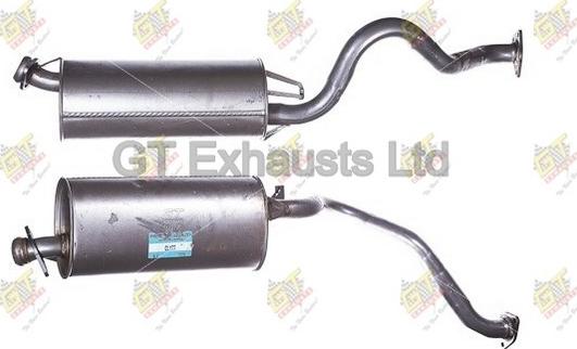 GT Exhausts GCL177 - Середній глушник вихлопних газів autocars.com.ua