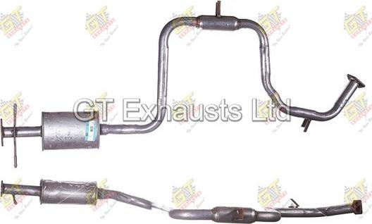 GT Exhausts GCL185 - Середній глушник вихлопних газів autocars.com.ua