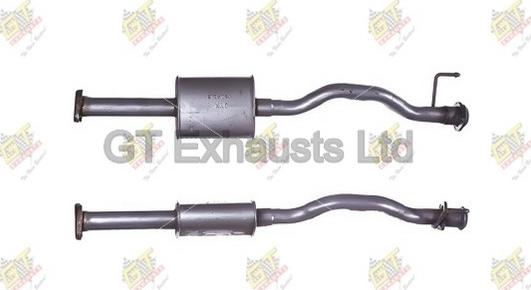 GT Exhausts GCL224 - Середній глушник вихлопних газів autocars.com.ua