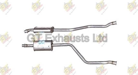 GT Exhausts GCN221 - Середній глушник вихлопних газів autocars.com.ua