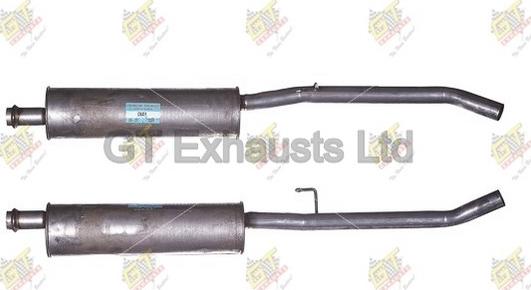GT Exhausts GCN451 - Середній глушник вихлопних газів autocars.com.ua