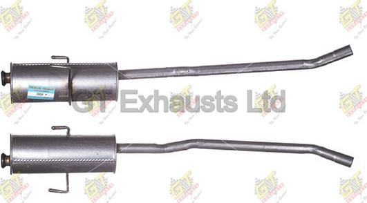 GT Exhausts GCN464 - Середній глушник вихлопних газів autocars.com.ua