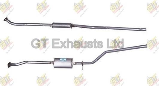 GT Exhausts GCN545 - Середній глушник вихлопних газів autocars.com.ua