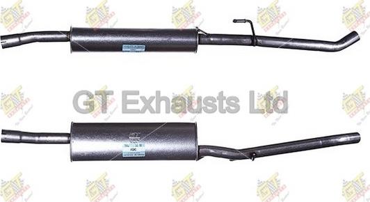 GT Exhausts GCN554 - Середній глушник вихлопних газів autocars.com.ua