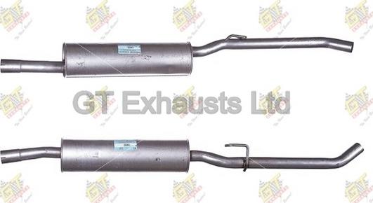 GT Exhausts GCN555 - Середній глушник вихлопних газів autocars.com.ua