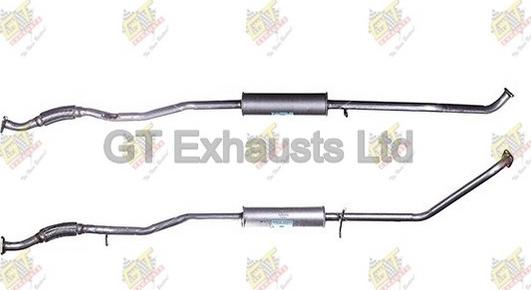 GT Exhausts GCV001 - Середній глушник вихлопних газів autocars.com.ua