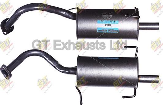 GT Exhausts GDN361 - Глушник вихлопних газів кінцевий autocars.com.ua