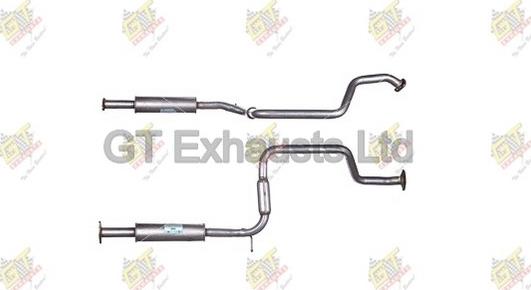 GT Exhausts GDN453 - Середній глушник вихлопних газів autocars.com.ua