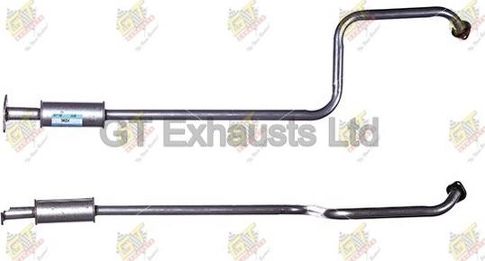 GT Exhausts GDN524 - Середній глушник вихлопних газів autocars.com.ua