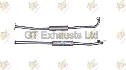 GT Exhausts GDN572 - Середній глушник вихлопних газів autocars.com.ua