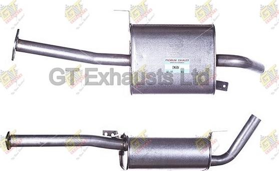 GT Exhausts GDN584 - Середній глушник вихлопних газів autocars.com.ua