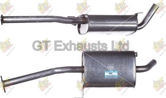 GT Exhausts GDT618 - Середній глушник вихлопних газів autocars.com.ua