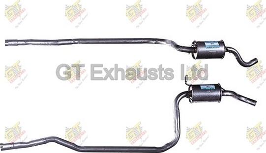 GT Exhausts GFE082 - Середній глушник вихлопних газів autocars.com.ua