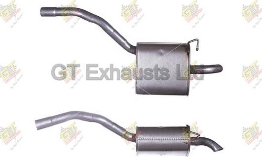 GT Exhausts GFE1007 - Глушник вихлопних газів кінцевий autocars.com.ua