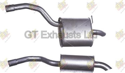 GT Exhausts GFE1009 - Глушник вихлопних газів кінцевий autocars.com.ua