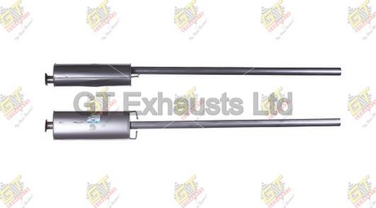 GT Exhausts GFE1043 - Середній глушник вихлопних газів autocars.com.ua