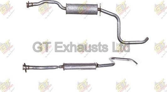 GT Exhausts GFE171 - Середній глушник вихлопних газів autocars.com.ua