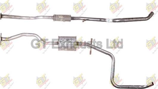 GT Exhausts GFE192 - Середній глушник вихлопних газів autocars.com.ua