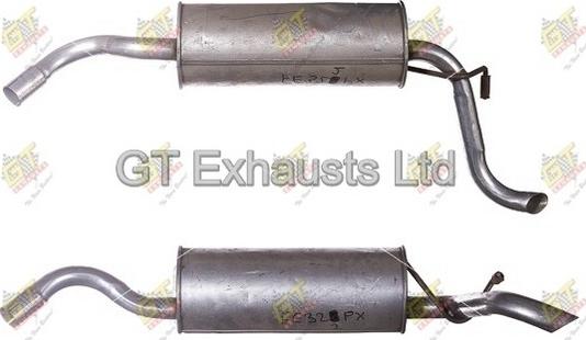 GT Exhausts GFE322 - Глушник вихлопних газів кінцевий autocars.com.ua