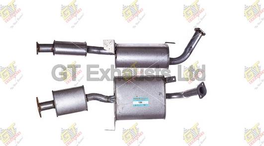 GT Exhausts GFE366 - Середній глушник вихлопних газів autocars.com.ua