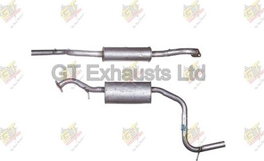 GT Exhausts GFE480 - Середній глушник вихлопних газів autocars.com.ua