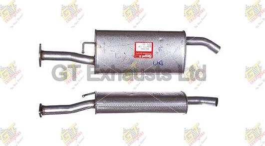 GT Exhausts GFE533 - Середній глушник вихлопних газів autocars.com.ua