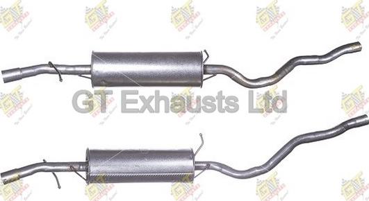 GT Exhausts GFE550 - Средний глушитель выхлопных газов autodnr.net