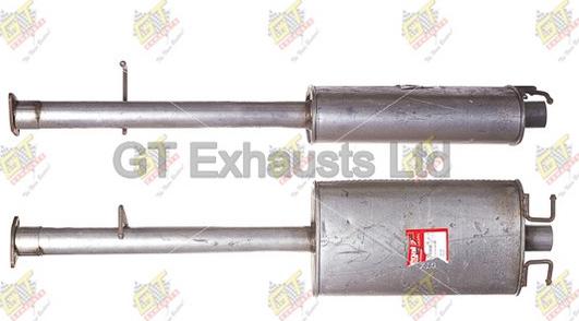 GT Exhausts GFE609 - Середній глушник вихлопних газів autocars.com.ua